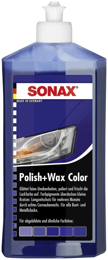SONAX Polish&Wax COLOR leštěnka modrá 296241 (250 ml)